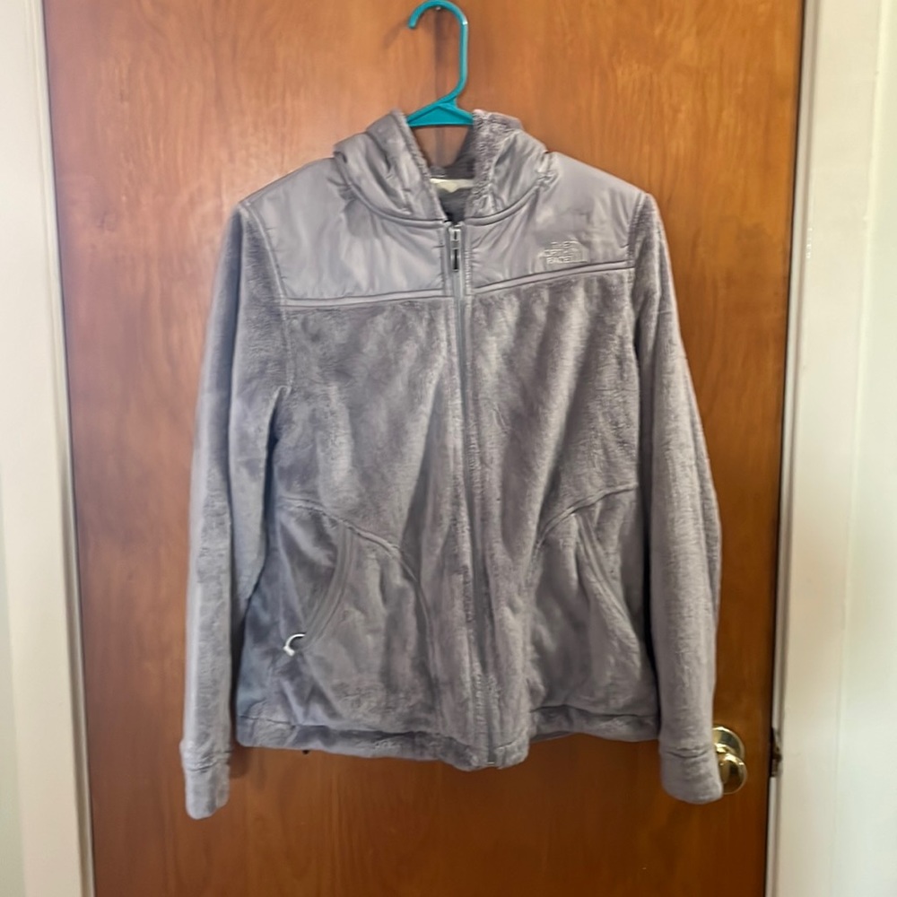 Women northface hood fleece jacket